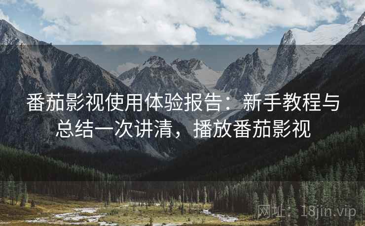 番茄影视使用体验报告：新手教程与总结一次讲清，播放番茄影视