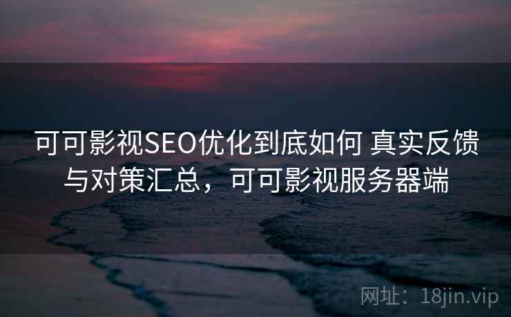 可可影视SEO优化到底如何 真实反馈与对策汇总，可可影视服务器端
