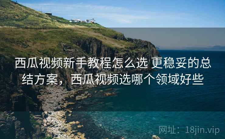 西瓜视频新手教程怎么选 更稳妥的总结方案，西瓜视频选哪个领域好些