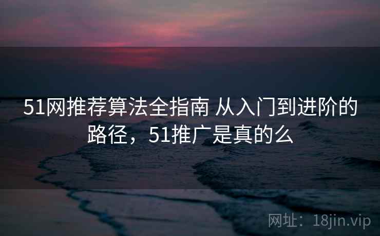 51网推荐算法全指南 从入门到进阶的路径，51推广是真的么
