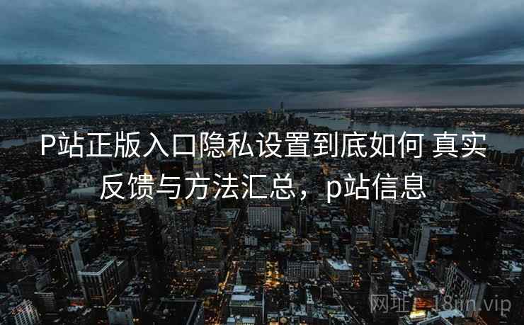 P站正版入口隐私设置到底如何 真实反馈与方法汇总,p站信息 P站正版入口隐私设置到底如何 真实反馈与方法汇总,p站信息