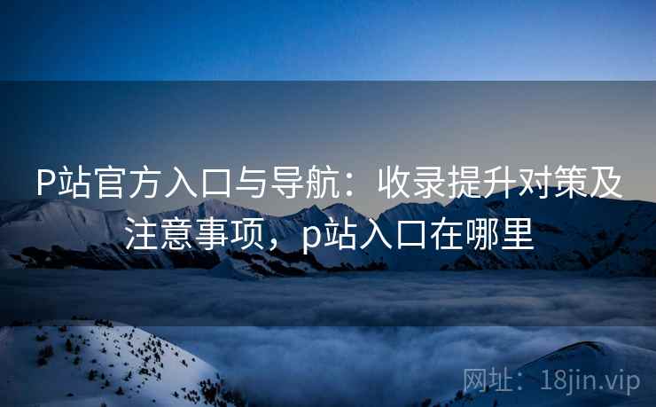 P站官方入口与导航：收录提升对策及注意事项，p站入口在哪里