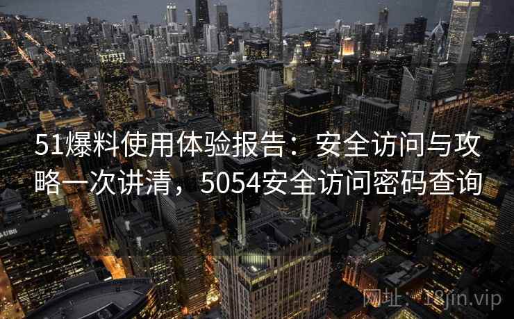 51爆料使用体验报告：安全访问与攻略一次讲清，5054安全访问密码查询