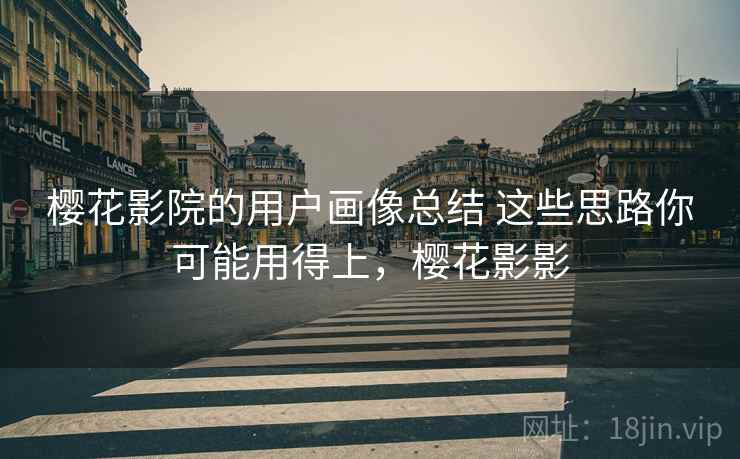 樱花影院的用户画像总结 这些思路你可能用得上，樱花影影