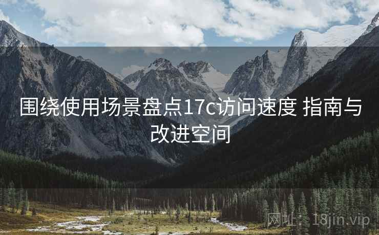 围绕使用场景盘点17c访问速度 指南与改进空间