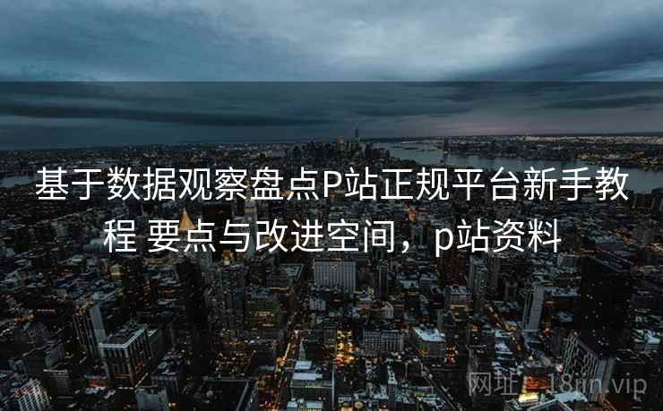 基于数据观察盘点P站正规平台新手教程 要点与改进空间，p站资料