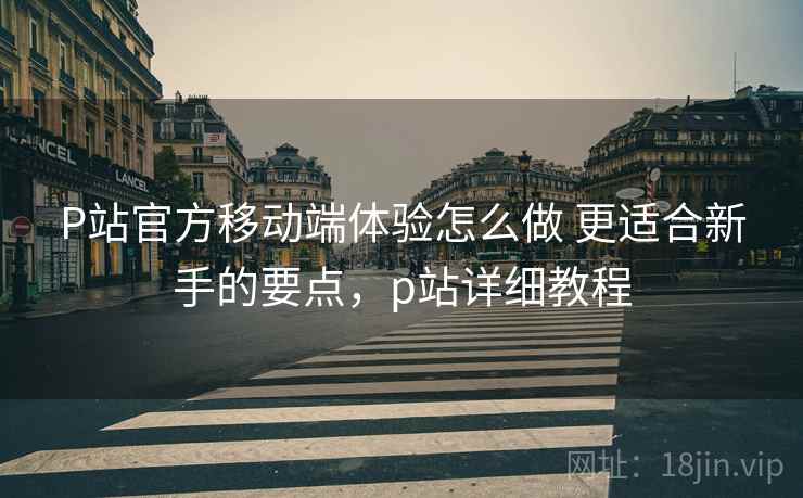 P站官方移动端体验怎么做 更适合新手的要点,p站详细教程 P站官方移动端体验怎么做 更适合新手的要点,p站详细教程